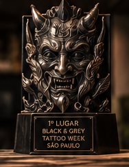 Troféu 1º lugar Black & Grey